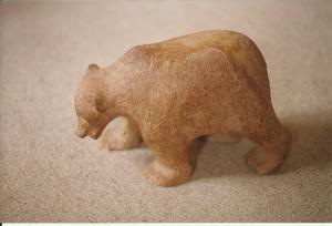 Skulptur, stentøj, 1993, ca 20 cm høj.