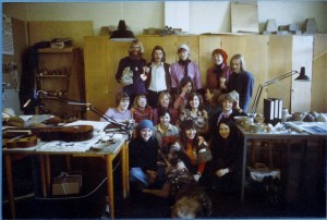 1. klasse, keramiklinjen, Skolen for Brugskunst 1975